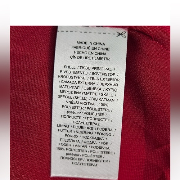 Ralph Lauren red velvet Puff sleeves Midi dress - Picture 4 of 7